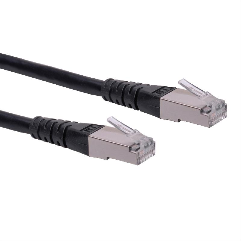 Cordon Cat.6 (Classe E) F/UTP AWG26, noir, 7 m_0