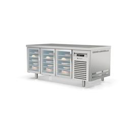 CORECO Meuble Patissier - 3 Portes Vitrees - -2/+8 - 2020X800X850 - Int Et Ext - Double vitrage - Eclairage Led - Ventile - Sans Dosseret MRPV-200 -_0