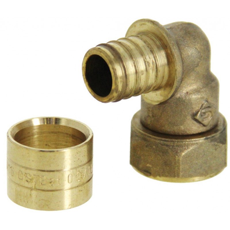 COUDE TERMINAL ÉCROU TOURNANT FEMELLE D20 1/2'' - SOMATHERM - 2302-20-15