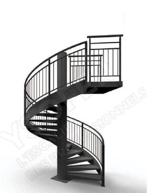 Escalier hélicoïdal 1up
