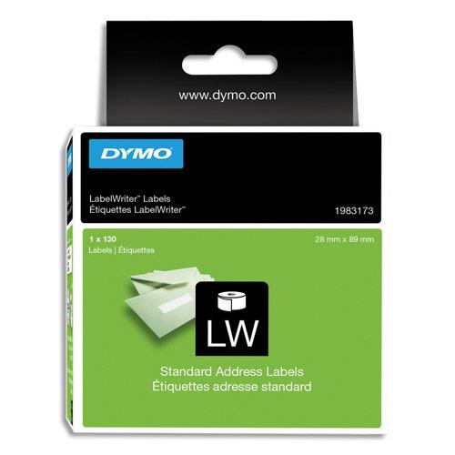 ETIQUETTES ADRESSES DYMO LW - PETIT VOLUME - 89X28MM - BOÎTE DE 130