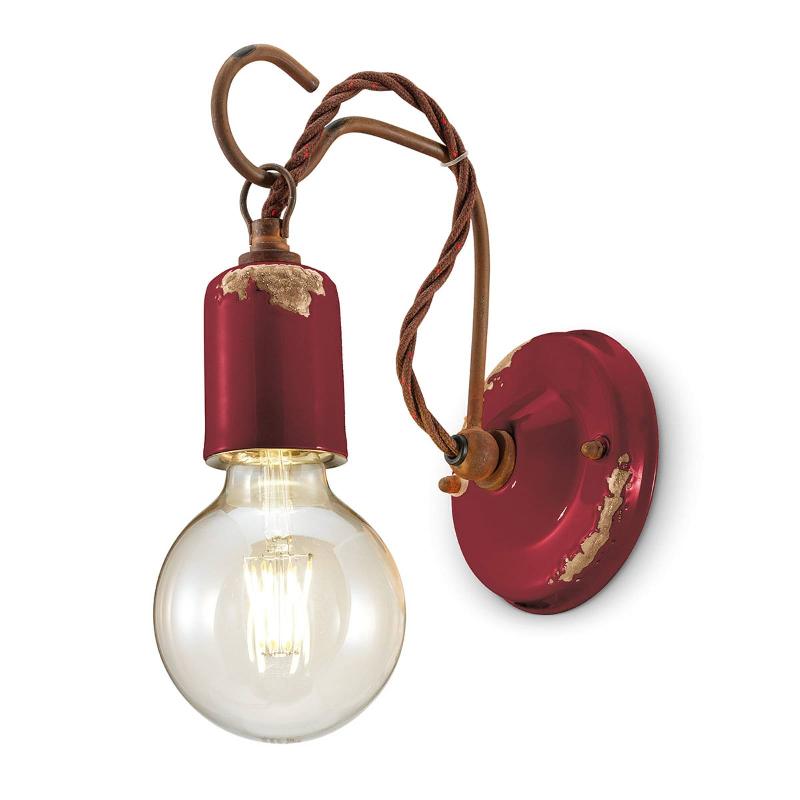 FERROLUCE APPLIQUE MURALE C665 STYLE VINTAGE BORDEAUX