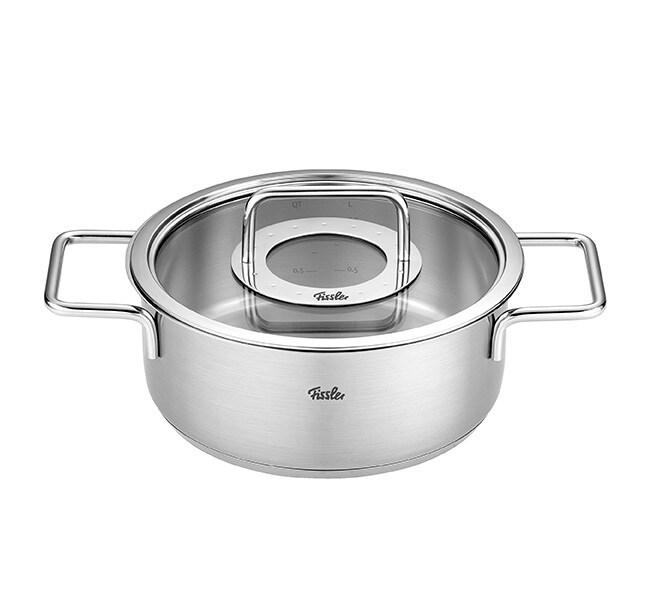 Fissler - Pure Collection - Casserole avec couvercle en verre de 20 cm - 4009209398600_0
