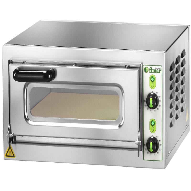 Four à pizza électrique professionnel FIMAR MICROV1C. Manuel. 1 chambre de cuisson avec dessus réfractaire. Chambre 405 x 405 mm - 847_0