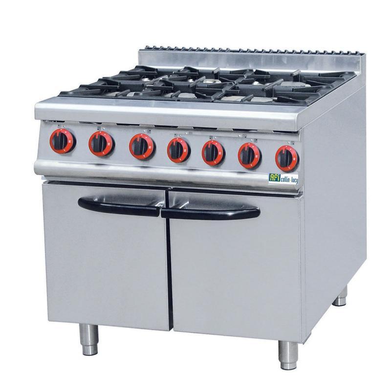 Fourneau gaz 6 feux sur placard avec puissance de 24 kw - JUS-RA-6_0