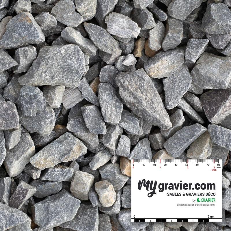 Gabions gris-bleu - roche concassée - bloc paysager - My Gravier_0