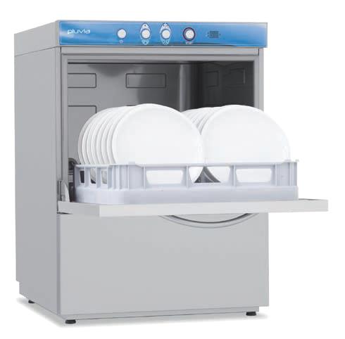 Lave vaisselle pro avec affichage digital commutable en 230 v panier 500 x 500 mm - PLUVIA260MDG_0