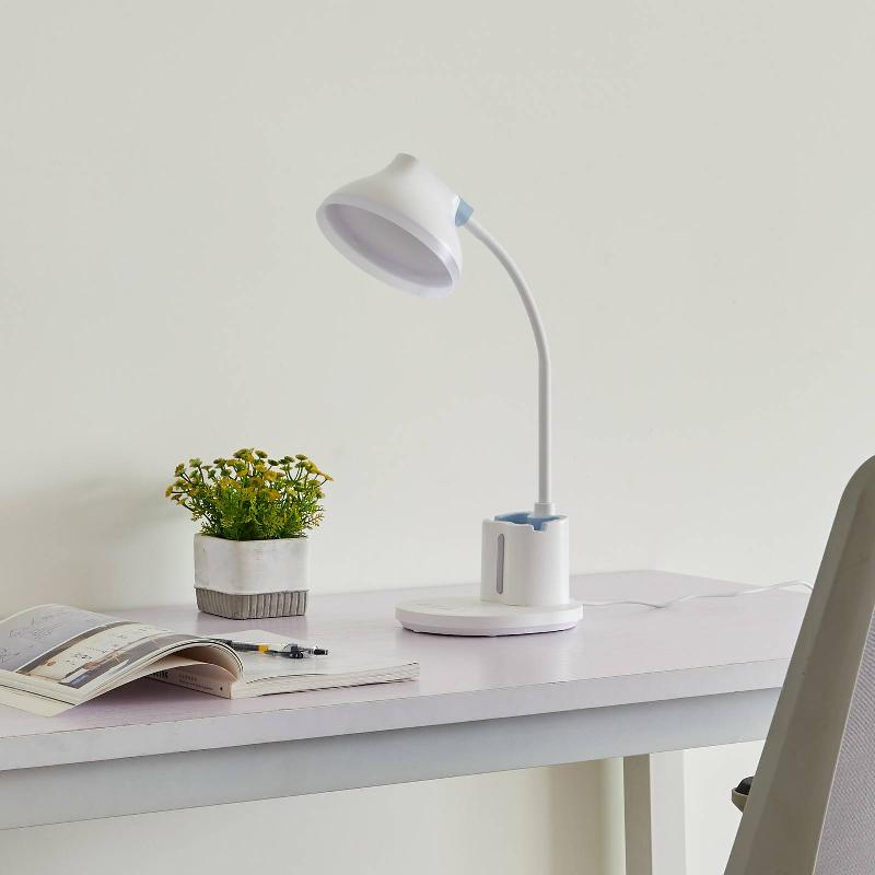 LINDBY LAMPE DE TABLE LED ZEPHYRA, BLANC, CCT, INTENSITÉ VARIABLE