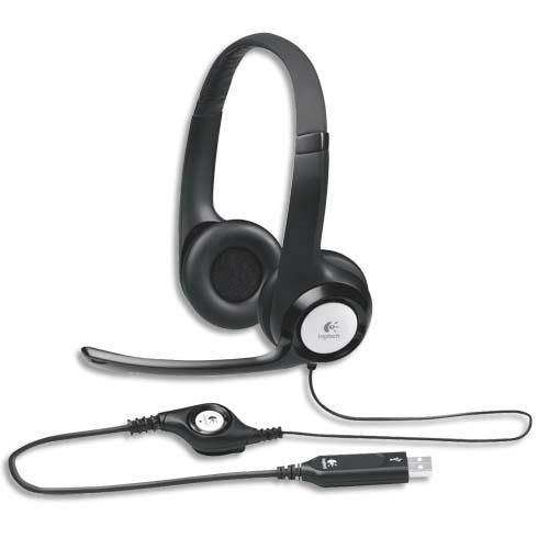 Logitech usb headset, casque avec microphone h390981-000406_0