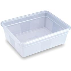 Lot 3 bacs modulus rigides + couvercles GN 1/2 profondeur 100 mm 6L Transparent Pp - Bourgeat - plastique 006222_0