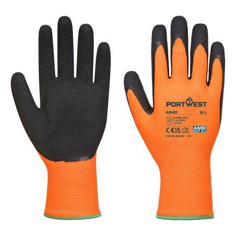 LOT DE 24 - PORTWEST A340 GANT GRIP HIVIS - LATEX ORANGE/NOIR - TAILLE XXL - LA PAIRE