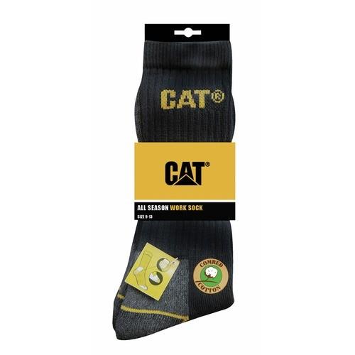 LOT DE 3 PAIRES DE CHAUSSETTES NOIRES - POINTURE 41 À 45 CATERPILLAR