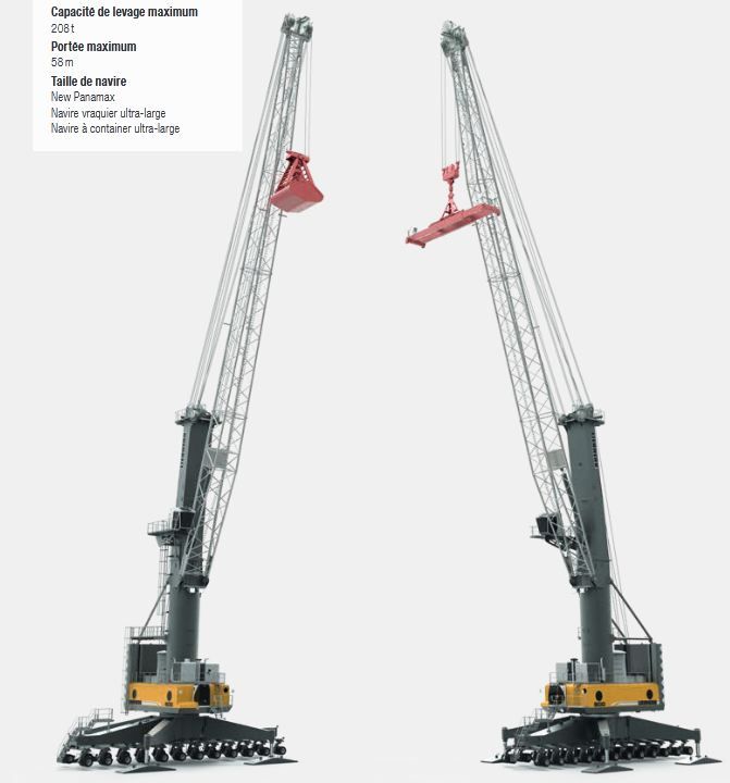 Lps 600 grue portuaire - liebherr - capacité de levage max 208t_0