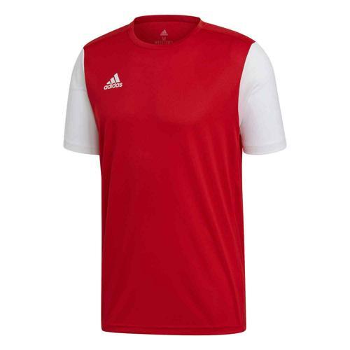 MAILLOT ESTRO 19 MC ROUGE/BLANC ADIDAS