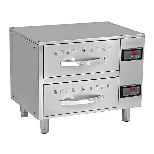 Meuble chauffant avec 2 tiroirs GN 1/1 - L 824 mm_0