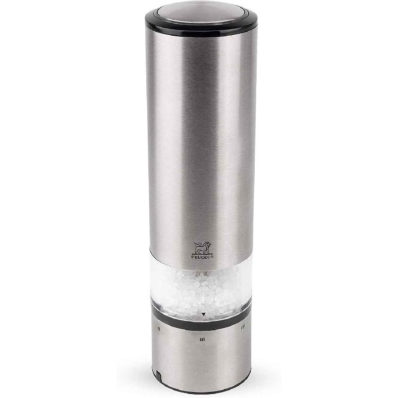 MOULIN À SEL ÉLECTRIQUE U'SELECT 20CM INOX TRANSPARENT - PEUGEOT - ELIS SENSE