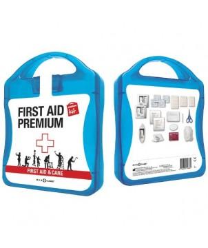 MYKIT MEDIUM PREMIERS SECOURS PREMIUM - BLEU - KITS DE PREMIERS SECOURS PUBLICITAIRES