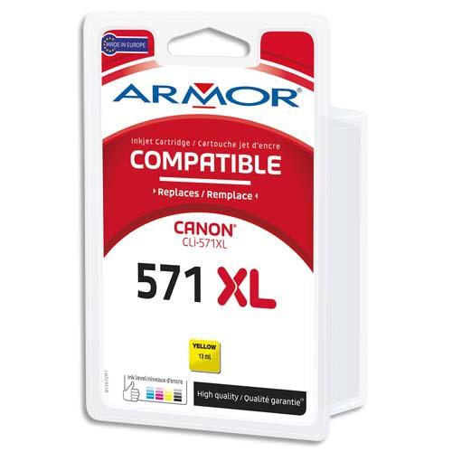 Cartouche d'encre remanufacturée Armor OWA compatible Canon CLI-571XL jaune - haute capacité_0