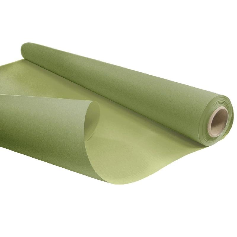 Papier kraft duo kaki/vert 0,80x40 m_0