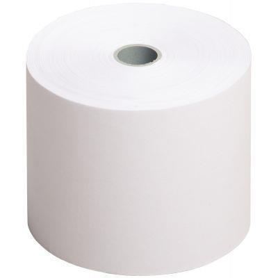 Paquet de 10 bobines comptables spécial jet d\'encre papier blanc 57x70 mm  longueur 40 m  1 pli 60g / m²_0