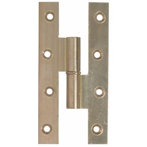PAUMELLE EN LAITON POLI - BOUTS CARRÉS - PORTE BOIS - 140X55 - DROITE MOD