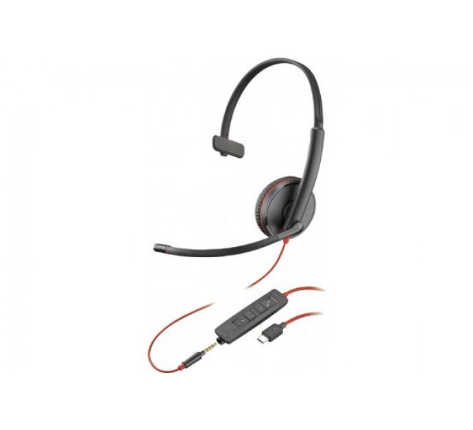 Plantronics blackwire c3215 casque usb-c+jack -1 écouteur 463218_0