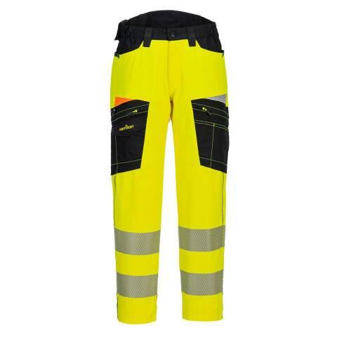 PORTWEST DX453 PANTALON DE TRAVAIL STRETCH DX4 HV JAUNE/NOIR - TAILLE 48 - STANDARD