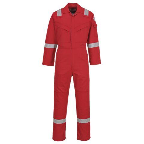 PORTWEST FR50 COMBINAISON FLAMME RÉSISTANT ET ANTISTATIQUE 350G ROUGE - TAILLE 4XL - STANDARD
