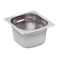 Pro Innov' Bac gastro inox gn 1/6 h.65 mm 176 x 162 mm - 1l - Acier inoxydable 18/0 3661933881042_0