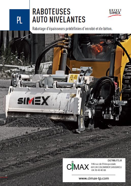 Simex PL Raboteuses auto nivelantes pour skid - enrobé et béton_0