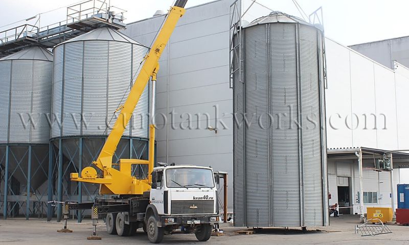 Silo métallique agricole avec système de ventilation active, pour stockage de céréales - Eurotankworks_0