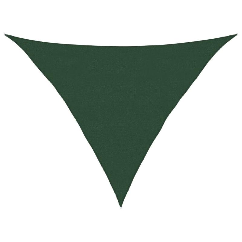VidaXL Voile d'ombrage 160 g/m² Vert foncé 5x5x6 m PEHD Modèle Soleil Iota - vert 311485_0