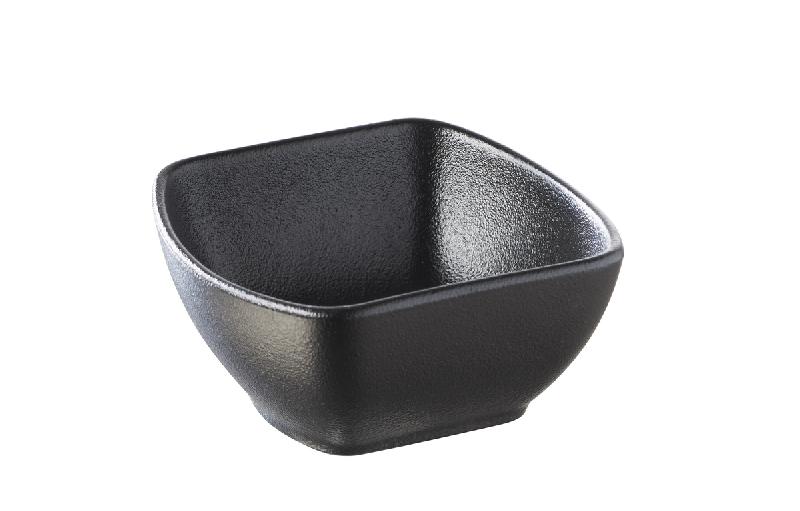 RAVIER CARRÉ NOIR PORCELAINE 8 CM CLUB REVOL