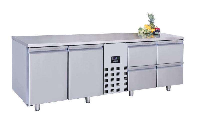 Table réfrigérée 2 portes et 4 tiroirs refrigeree monoblock - 7489.5370_0