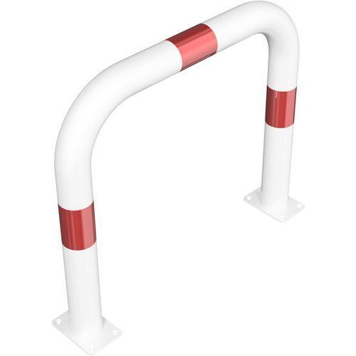 ARCEAU PARE-CHOC SANS BARRE CHEVILLER-BLANC/ROUGE-750-650MM - SCHAKE