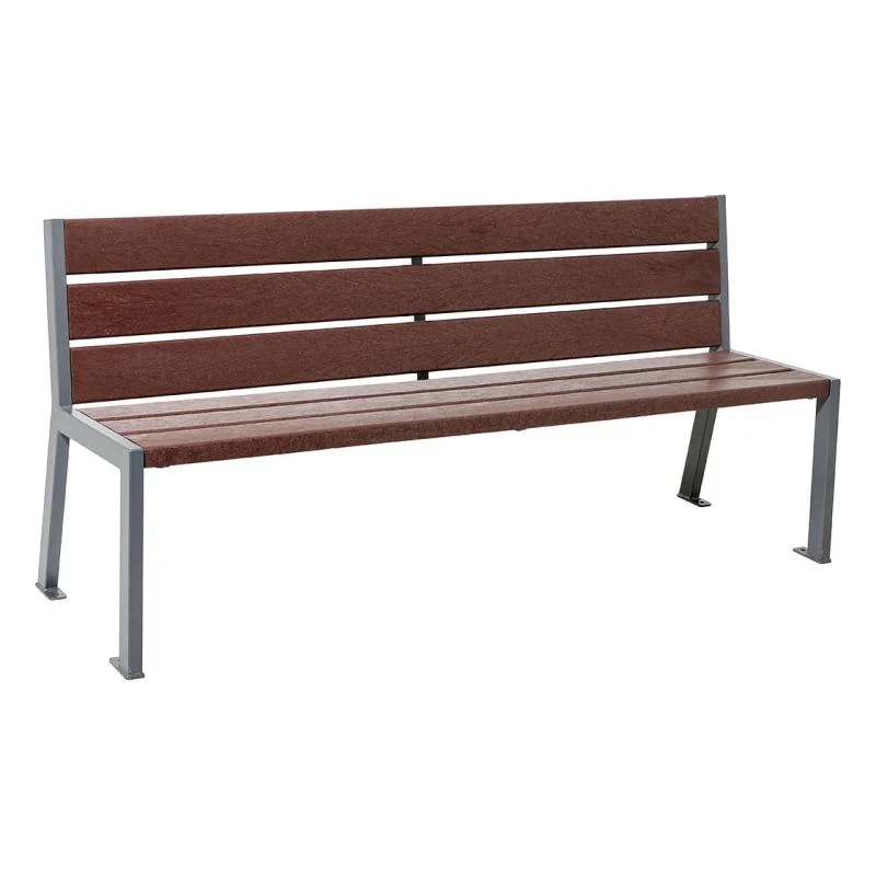 Banc plastique recyclé Silaos®6 lames - Sans_0