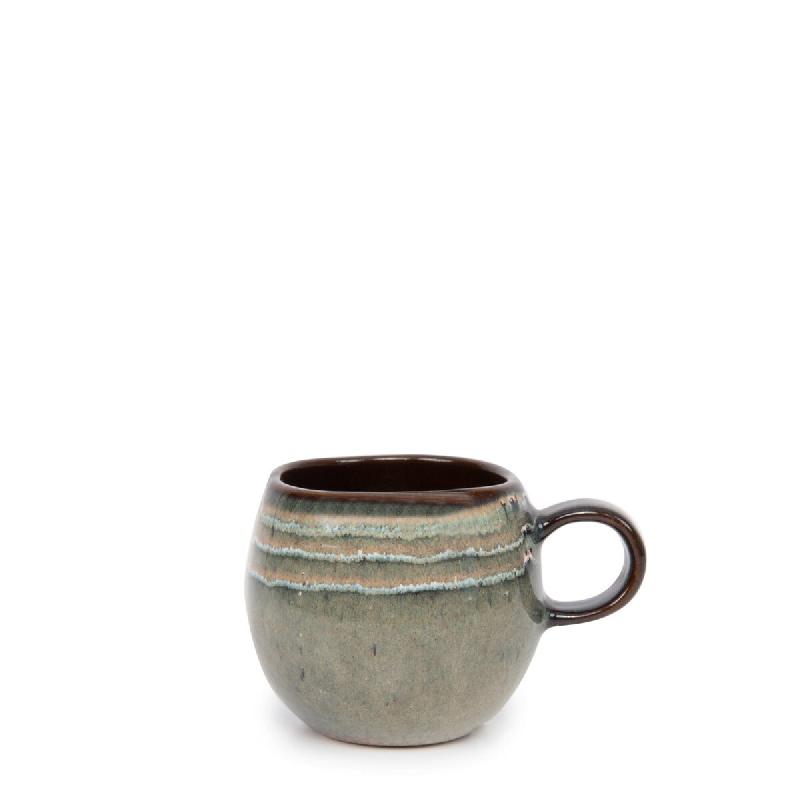 Bazar Bizar Tasse en grès cérame 7x7x6 cm multicolore - multicolore Grès POCE026Y-S_0