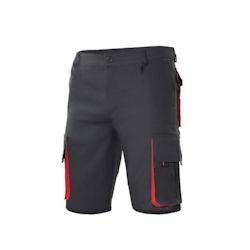 Bermuda multipoches bicolore  noir|rouge T.48 Velilla - polyester 8435011416885_0