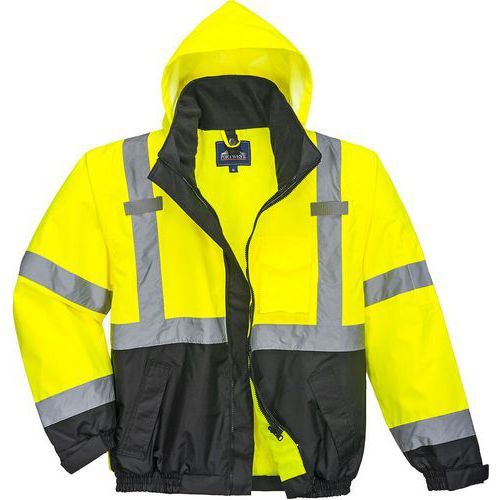 BLOUSON HAUTE-VISIBILITÉ 3-EN-1 PREMIUM S365 NOIR/JAUNE S - PORTWEST