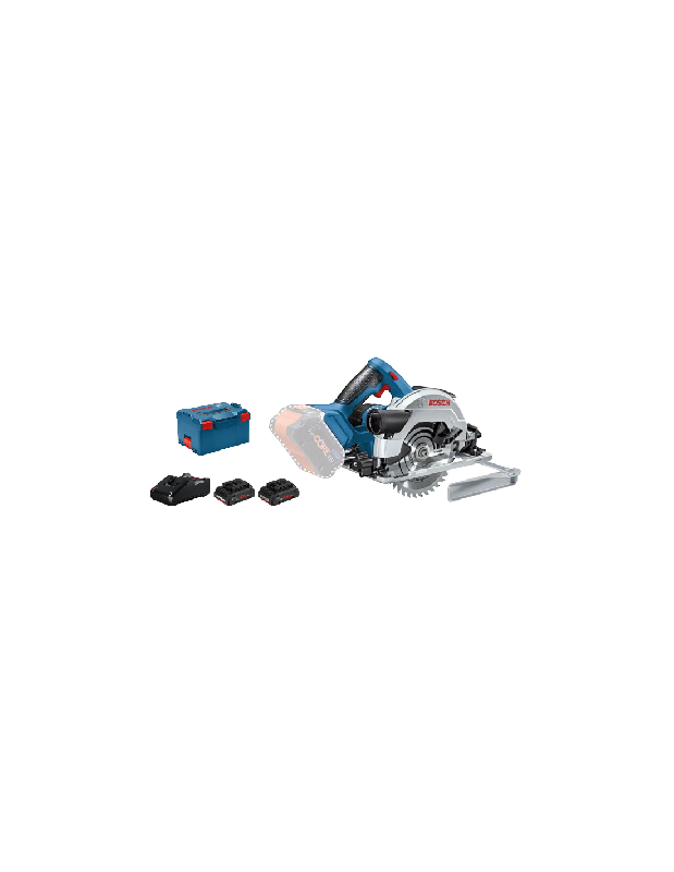 SCIE CIRCULAIRE 18V GKS 18V-57 G + 2 BATTERIES PROCORE 4AH + CHARGEUR GAL 18V-40 EN L-BOXX - BOSCH - 06016A210Q