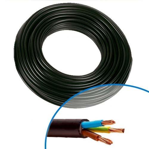 CÂBLE ÉLECTRIQUE R02V 3G6² B/M/VJ - COURONNE DE 50M