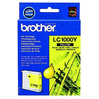 Cartouche Brother LC1000Y jaune pour imprimantes jet d'encre_0