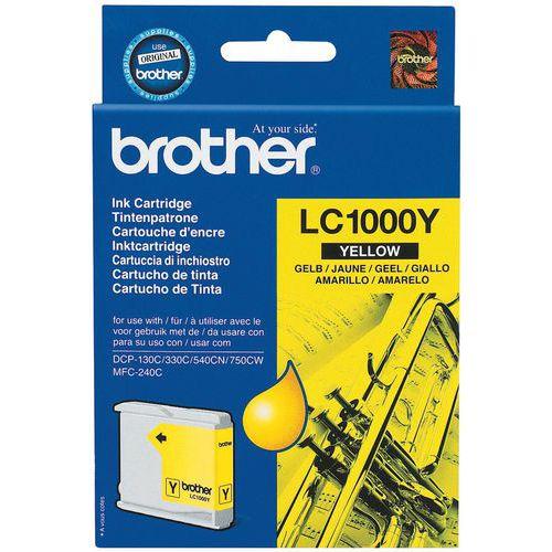 CARTOUCHE D'ENCRE - LC980 - JAUNE - BROTHER