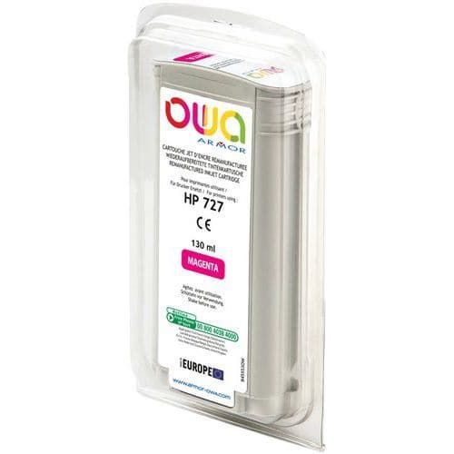 CARTOUCHE D'ENCRE TRACEUR REMANUFACTURÉE HP 727 - MAGENTA