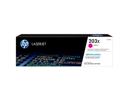 Cartouche de toner grande capacité magenta authentique HP 203X pour LaserJet_0