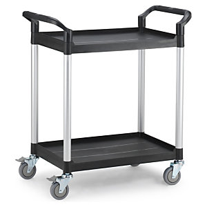 CHARIOT PLASTIQUE MULTI-USAGE 2 PLATEAUX 1100X520X950 MM