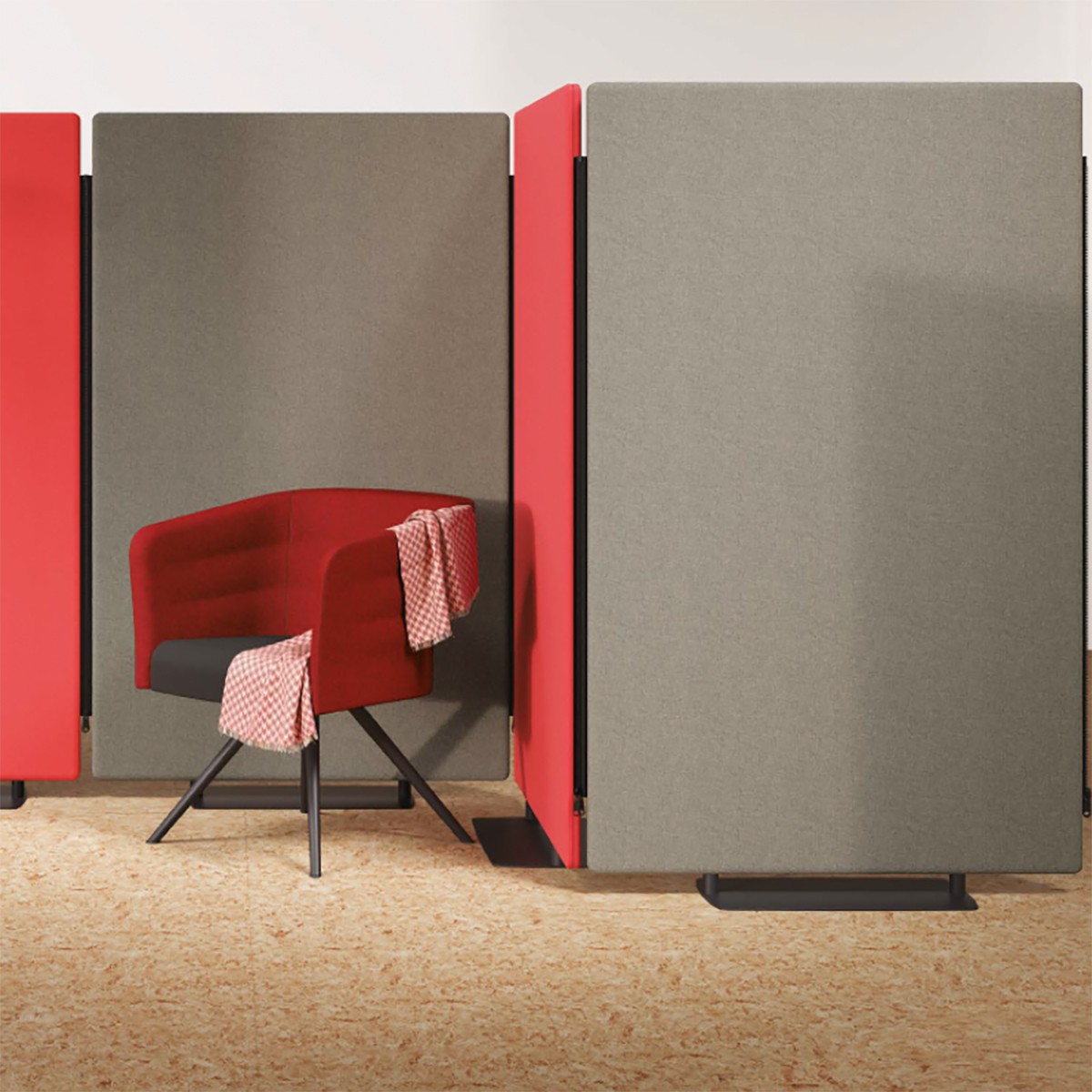 Cloison acoustique autoportante pour un confort optimal au travail_0