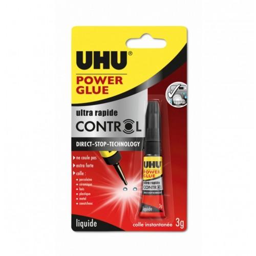 COLLE DE RÉPARATION INSTANTANÉE LIQUIDE - POWER GLUE CONTROL 3 G UHU
