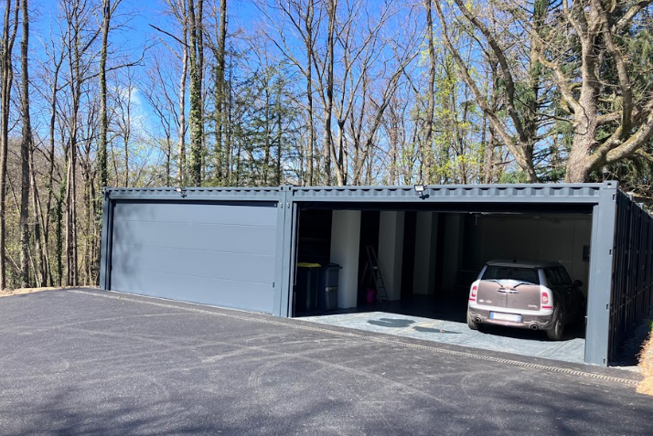 Container Garage particulier modulable, durable et esthétique - Eurobox_0