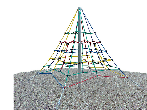 Corde à grimper / Pyramide avec cordes multicolores PT900_0